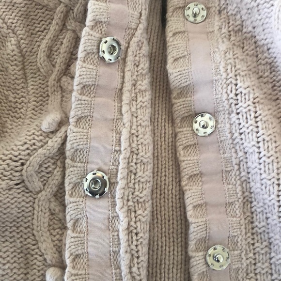 H&M Light Pink Button & Tie Mock Neck Cardigan - Picture 8 of 8